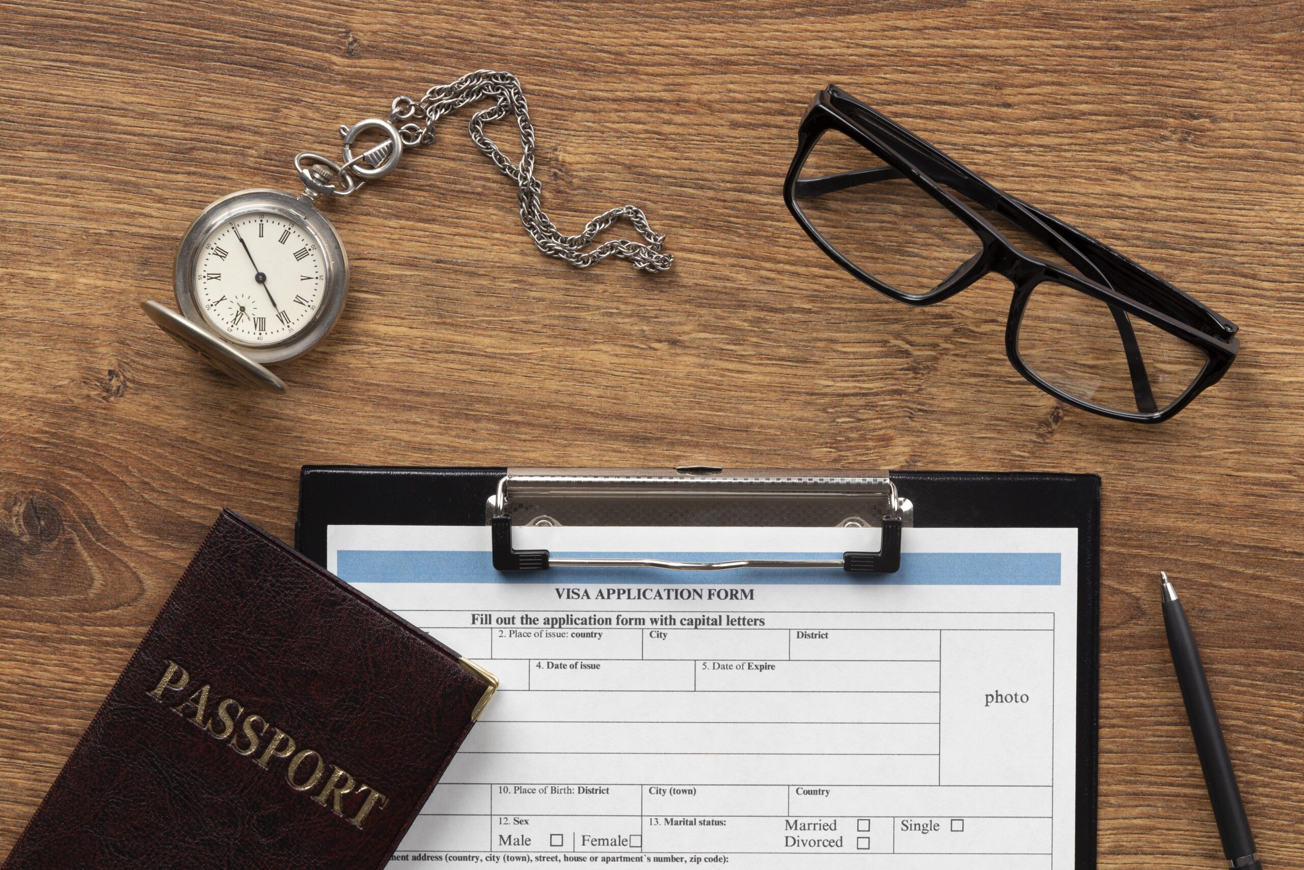 flat-lay-visa-application-assortment tax-law